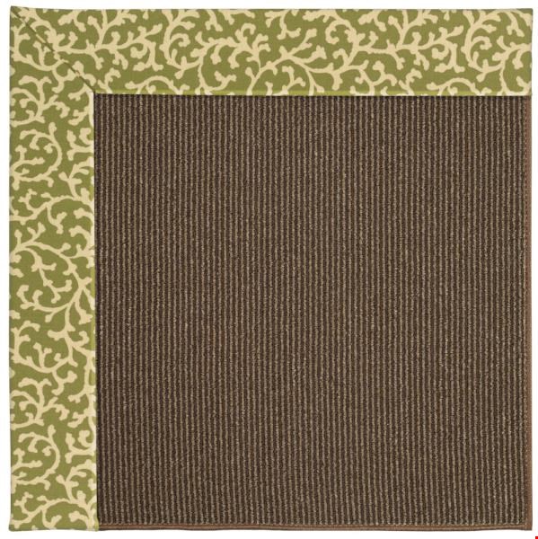 Capel Rugs Creative Concepts Java Sisal - Coral Cascade Avocado (225) Octagon 4' x 4' Area Rug