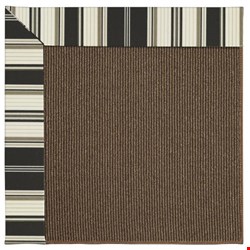 Capel Rugs Creative Concepts Java Sisal - Down The Lane Ebony (370) Octagon 4' x 4' Area Rug