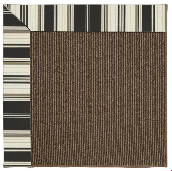 Capel Rugs Creative Concepts Java Sisal - Down The Lane Ebony (370) Octagon 4' x 4' Area Rug