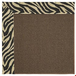 Capel Rugs Creative Concepts Java Sisal - Wild Thing Onyx (396) Octagon 4' x 4' Area Rug