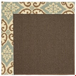 Capel Rugs Creative Concepts Java Sisal - Shoreham Spray (410) Octagon 4' x 4' Area Rug