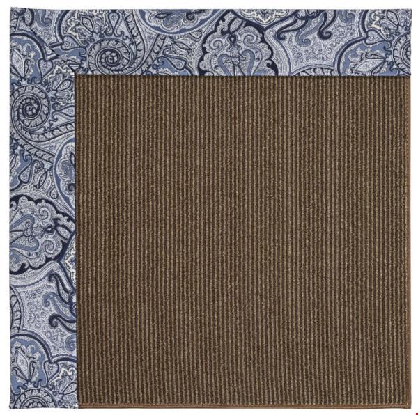 Capel Rugs Creative Concepts Java Sisal - Paddock Shawl Indigo (475) Octagon 4' x 4' Area Rug