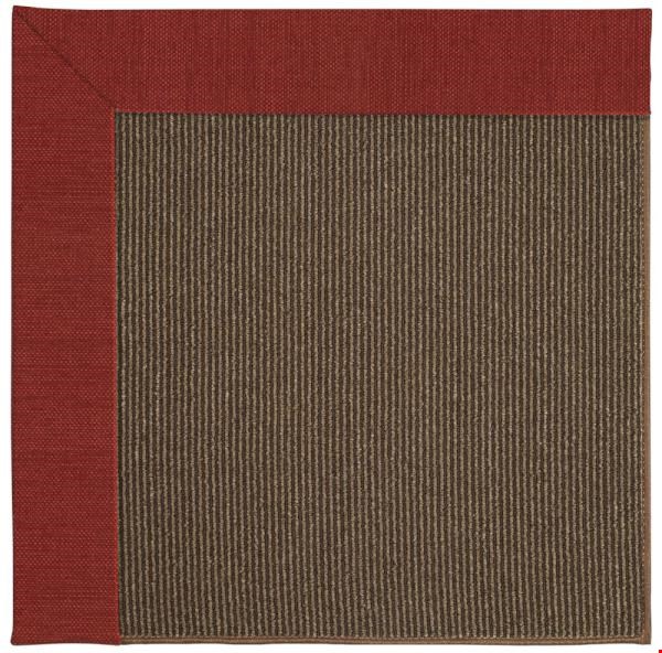 Capel Rugs Creative Concepts Java Sisal - Canvas Cherry (537) Octagon 4' x 4' Area Rug