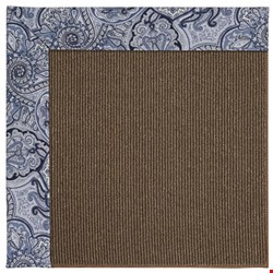 Capel Rugs Creative Concepts Java Sisal - Paddock Shawl Indigo (475) Octagon 6' x 6' Area Rug