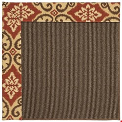 Capel Rugs Creative Concepts Java Sisal - Shoreham Brick (800) Octagon 8' x 8' Area Rug
