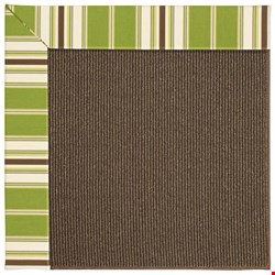 Capel Rugs Creative Concepts Java Sisal - Tux Stripe Green (214) Octagon 10' x 10' Area Rug