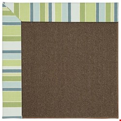 Capel Rugs Creative Concepts Java Sisal - Capri Stripe Breeze (430) Octagon 12' x 12' Area Rug