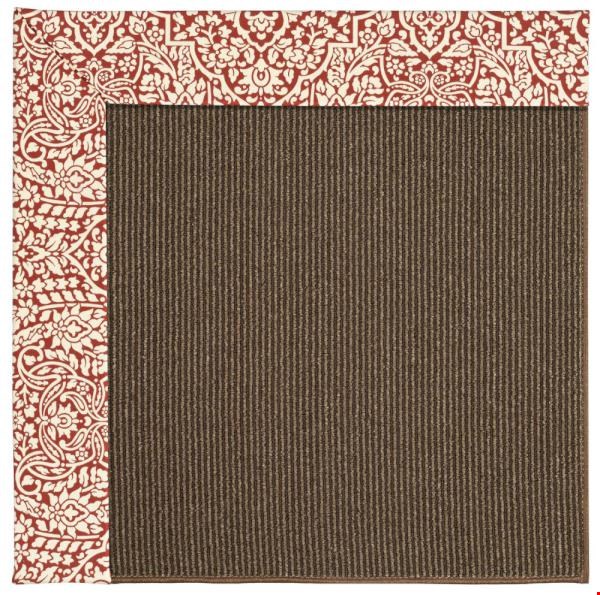 Capel Rugs Creative Concepts Java Sisal - Imogen Cherry (520) Octagon 12' x 12' Area Rug