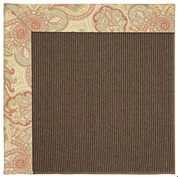 Capel Rugs Creative Concepts Java Sisal - Paddock Shawl Persimmon (810) Runner 2' 6" x 8' Area Rug