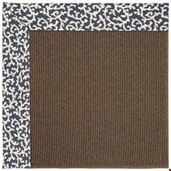 Capel Rugs Creative Concepts Java Sisal - Coral Cascade Navy (450) Rectangle 3' x 5' Area Rug