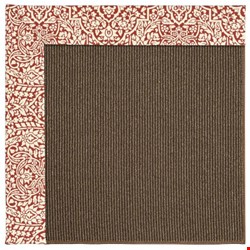 Capel Rugs Creative Concepts Java Sisal - Imogen Cherry (520) Rectangle 4' x 4' Area Rug