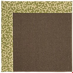 Capel Rugs Creative Concepts Java Sisal - Coral Cascade Avocado (225) Rectangle 7' x 9' Area Rug