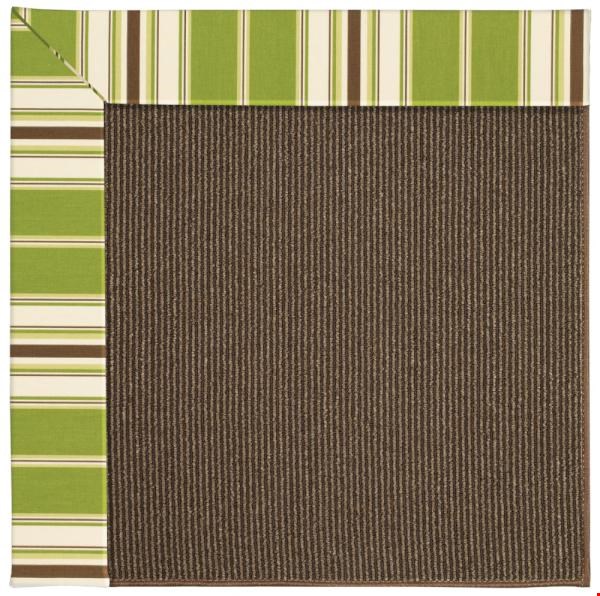 Capel Rugs Creative Concepts Java Sisal - Tux Stripe Green (214) Rectangle 8' x 8' Area Rug