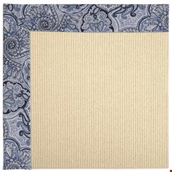 Capel Rugs Creative Concepts Beach Sisal - Paddock Shawl Indigo (475) Octagon 4' x 4' Area Rug