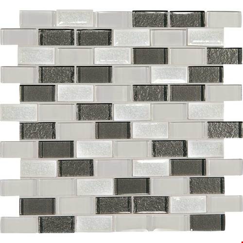Daltile Crystal Shores Brick Joint Mosaic 12" x 12" : Diamond Delta CS93 21BJMS1P