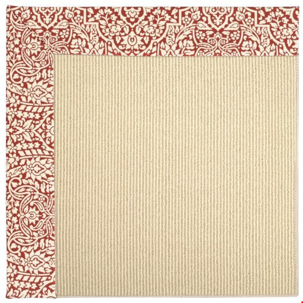 Capel Rugs Creative Concepts Beach Sisal - Imogen Cherry (520) Octagon 6' x 6' Area Rug
