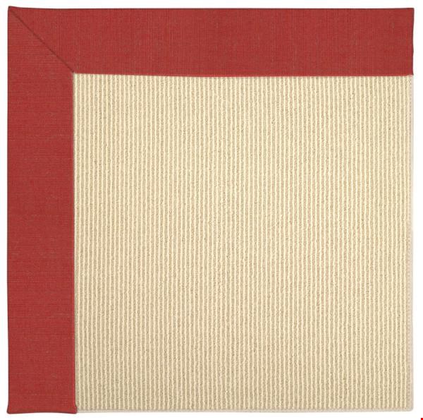 Capel Rugs Creative Concepts Beach Sisal - Dupione Crimson (575) Octagon 8' x 8' Area Rug