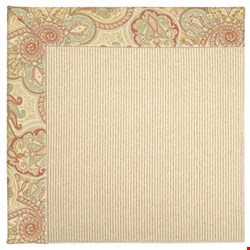 Capel Rugs Creative Concepts Beach Sisal - Paddock Shawl Persimmon (810) Octagon 8' x 8' Area Rug
