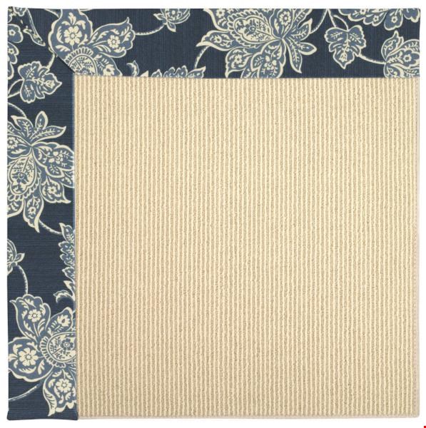 Capel Rugs Creative Concepts Beach Sisal - Bandana Indigo Blue (465) Octagon 10' x 10' Area Rug
