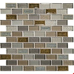 Daltile Crystal Shores Brick Joint Mosaic 12