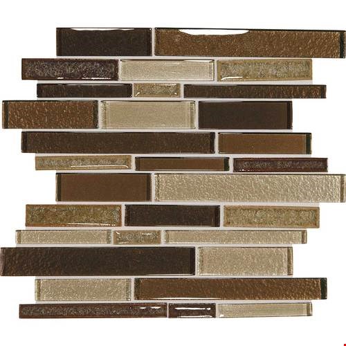 Daltile Crystal Shores Random Linear Mosaic 12" x 12" : Copper Coast CS97 RANDMS1P
