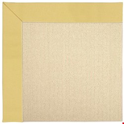 Capel Rugs Creative Concepts Beach Sisal - Canvas Canary (137) Rectangle 4' x 4' Area Rug