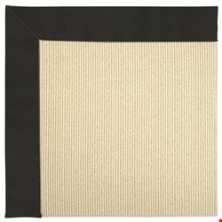 Capel Rugs Creative Concepts Beach Sisal - Canvas Black (314) Rectangle 4' x 4' Area Rug