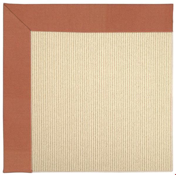 Capel Rugs Creative Concepts Beach Sisal - Canvas Persimmon (847) Rectangle 4' x 4' Area Rug