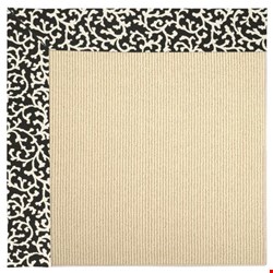 Capel Rugs Creative Concepts Beach Sisal - Coral Cascade Ebony (385) Rectangle 5' x 8' Area Rug