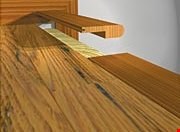 Unfinished White Oak Hardwood Stair Nose - 3/4"(sold by lineal foot)