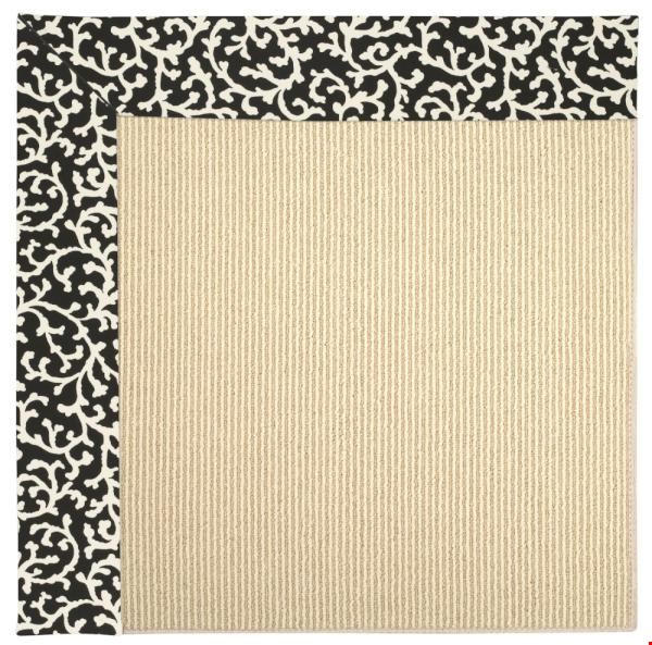 Capel Rugs Creative Concepts Beach Sisal - Coral Cascade Ebony (385) Rectangle 8' x 8' Area Rug
