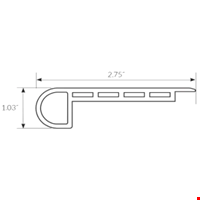 Flush Stair Nose TX - 94" Long