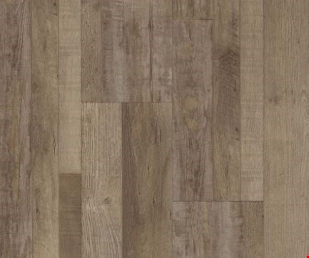 Happy Feet Mustang Collection: Barnwood Luxury Vinyl Plank with Attached Pad HF494