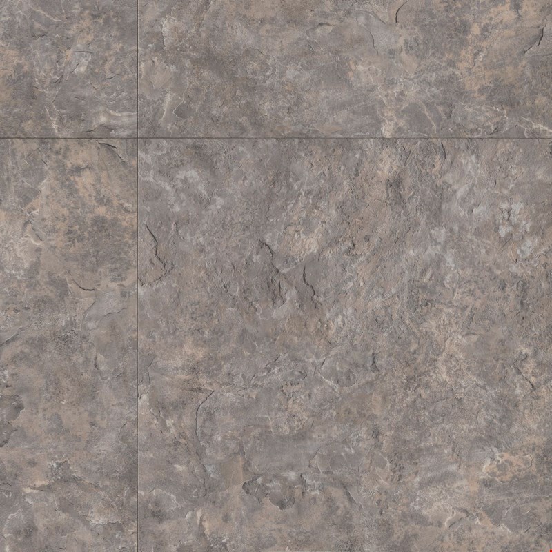 Armstrong Natural Creations with Diamond 10 Technology: Aspen Rocky Grey 18" x 18" Luxury Vinyl Tile NA367