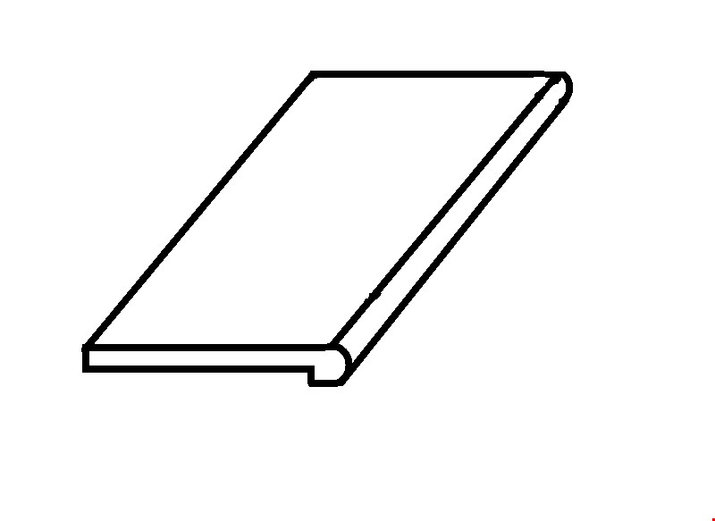 Unfinished Red Oak Stair Treads 36"