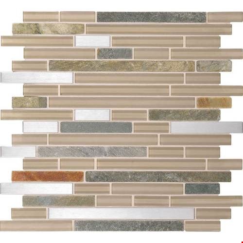 Daltile Endeavors Glass Mosaic 12" x 12" : Meditation F15858RANDMS1P