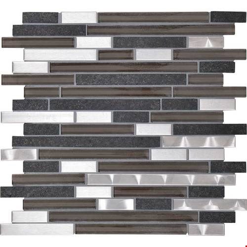 Daltile Endeavors Glass Mosaic 12" x 12" : Zen F16258RANDMS1P