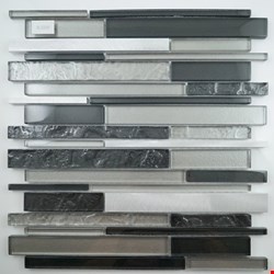 Glass Tile & Stone Transcendent Multi Width Glass Series Mosaic 12