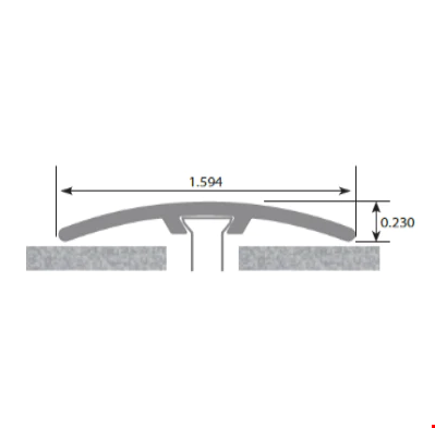 Congoleum Multi-Trim: Smoky Ash CT127 - 94" Long