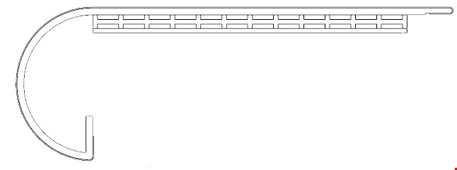 Pergo Extreme Preferred Wider Longer: Overlap Stair Nose Brunette Rigid Luxury Vinyl Plank PT - 78" Long