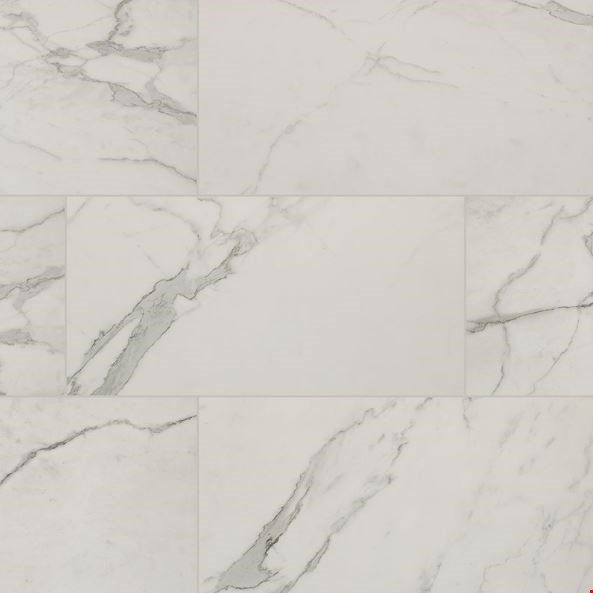 MS International Regallo: Calacatta Isla 12" x 24" Polished Porcelain Tile NREGCALISL1224P