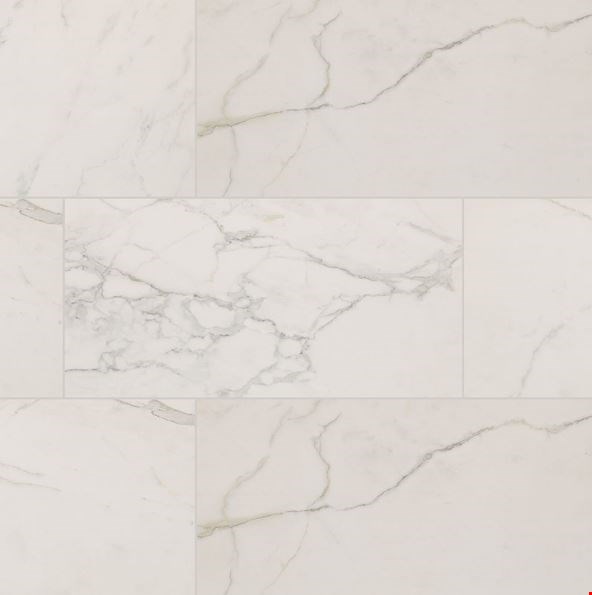 MS International Regallo: Calacatta Isla 24" x 48" Matte Porcelain Tile NREGCALISL2448