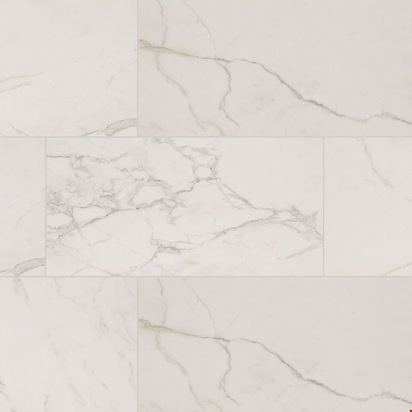 MS International Regallo: Calacatta Isla 24" x 48" Polished Porcelain Tile NREGCALISL2448P