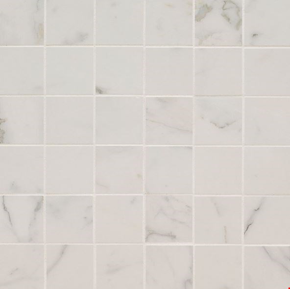 MS International Regallo: Calacatta Isla 2" x 2" Matte Mosaic NREGCALISL2X2