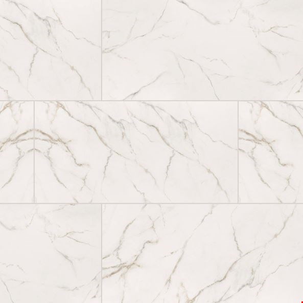 MS International Kaya: Calacatta Lucca 24" x 48" Polished Porcelain Tile NKAYCALLUC2448P
