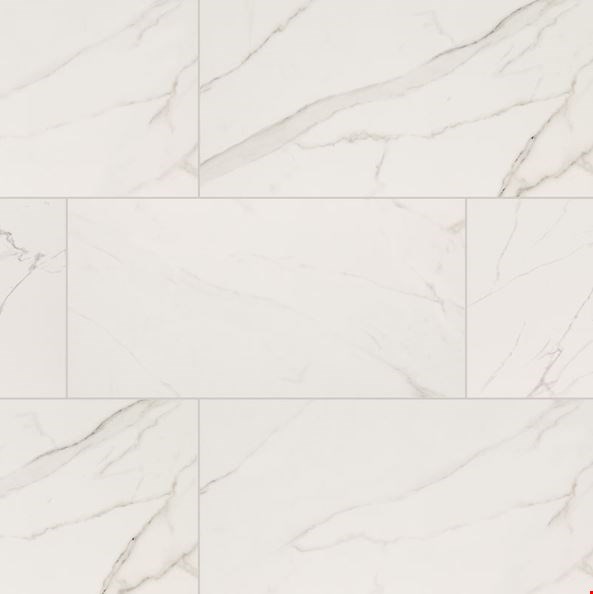 MS International Kaya: Calacatta Venato 12" x 24" Matte Porcelain Tile NKAYCALVEN1224