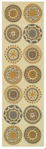 Oriental Weavers Bali Ivory (B3162U068230ST) Runner 2'3" x 7'6" Area Rug