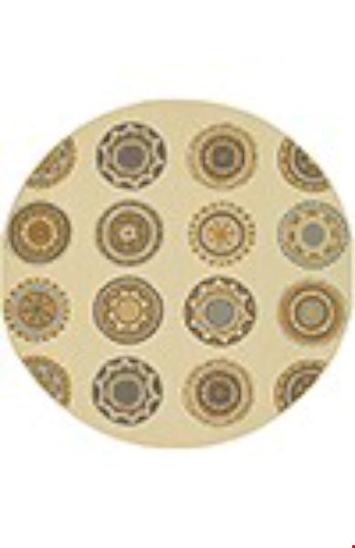 Oriental Weavers Bali Ivory (B3162U240RDST) Round 7'10" x 7'10" Area Rug
