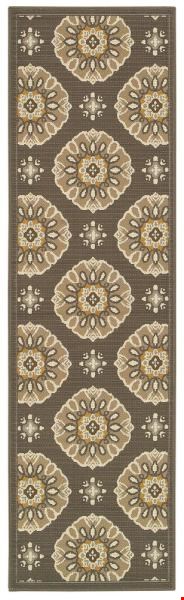 Oriental Weavers Bali Grey (B5863N068230ST) Runner 2'3" x 7'6" Area Rug