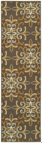 Oriental Weavers Bali Grey (B8990H068230ST) Runner 2'3" x 7'6" Area Rug